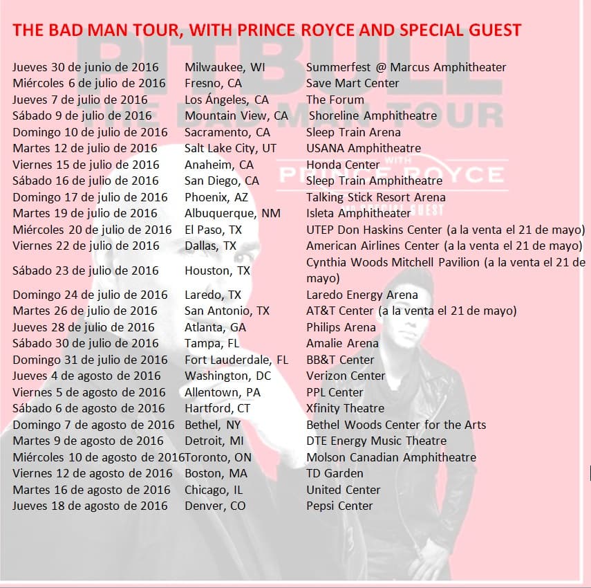 Si ya estás listo para esta gira de conciertos, no pierdas detalle de las fechas.