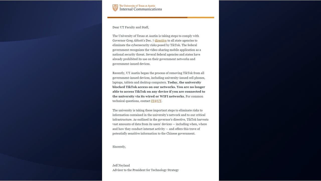 A través del siguiente comunicado (foto) anunciaron la nueva medida cibernética.