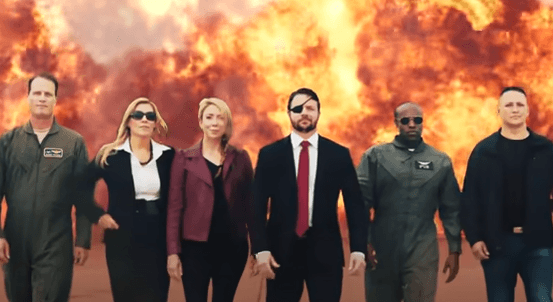 Republicanos en campaña piden el voto como ‘Los Avengers’ para “salvar a Texas”