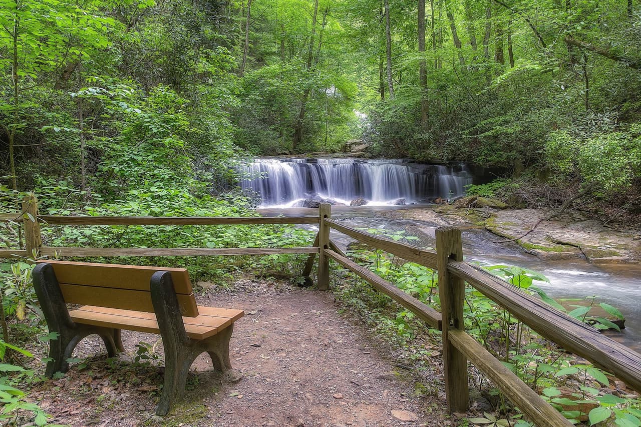 La reserva se compone de 275 acres de bosques ricos en ensenadas, granito, arroyos alimentados por manantiales y un sendero moderado de 0.25 millas hasta una cascada de 90 pies.