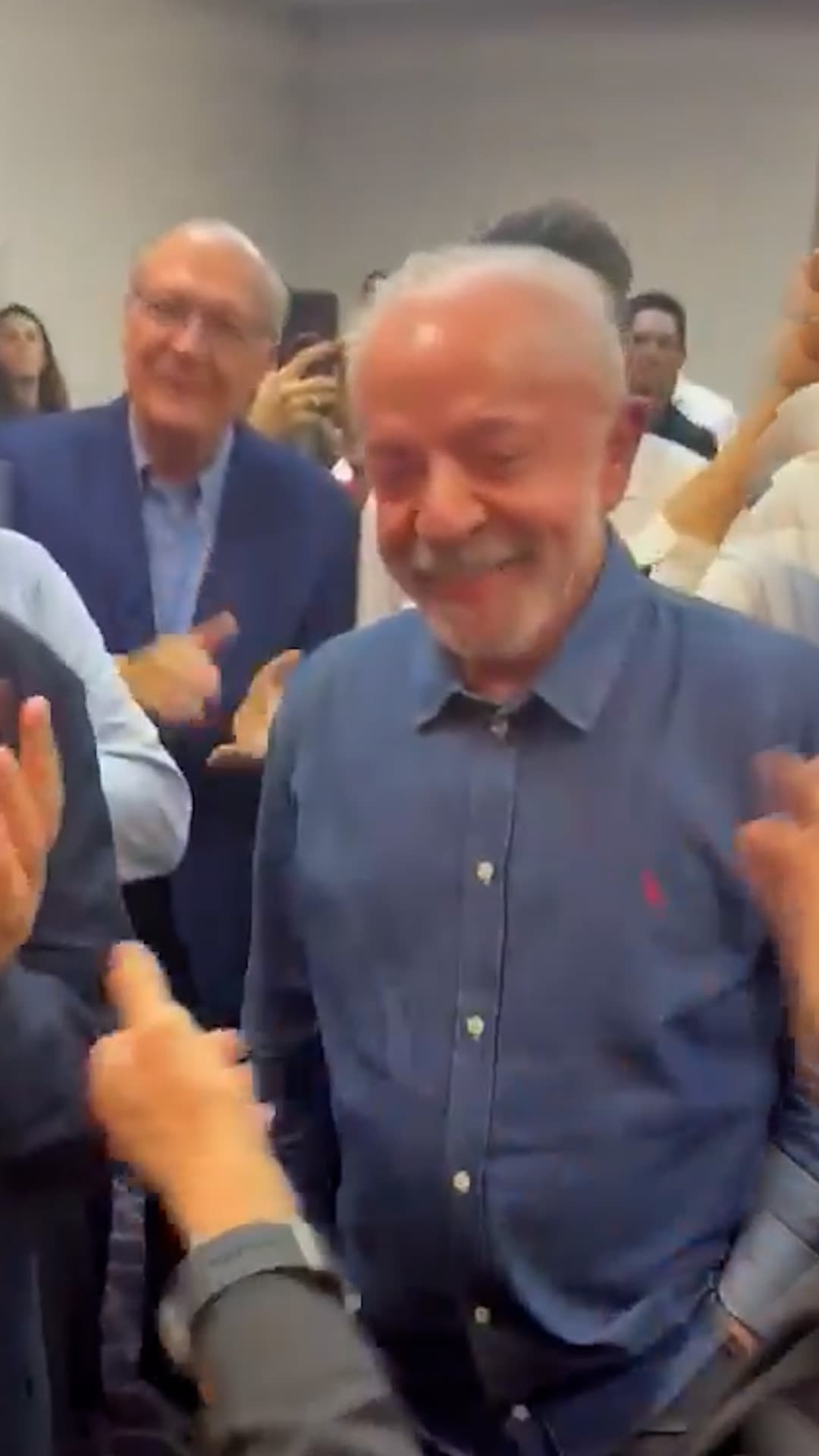 Así festejó Lula su victoria en Brasil