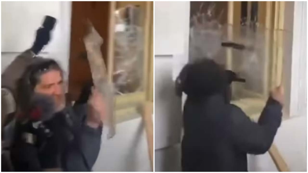 Sentencian a 10 años de cárcel a Dominic Pezzola, el miembro de los Proud Boys que rompió la primera ventana del Capitolio el 6 de enero