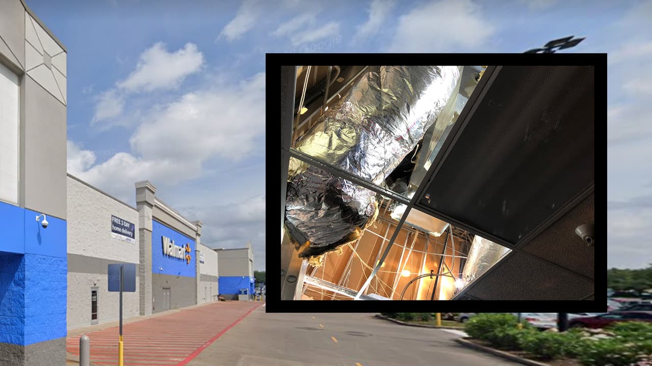Encuentran a hombre viviendo dentro de conductos del aire acondicionado de un Walmart en Houston