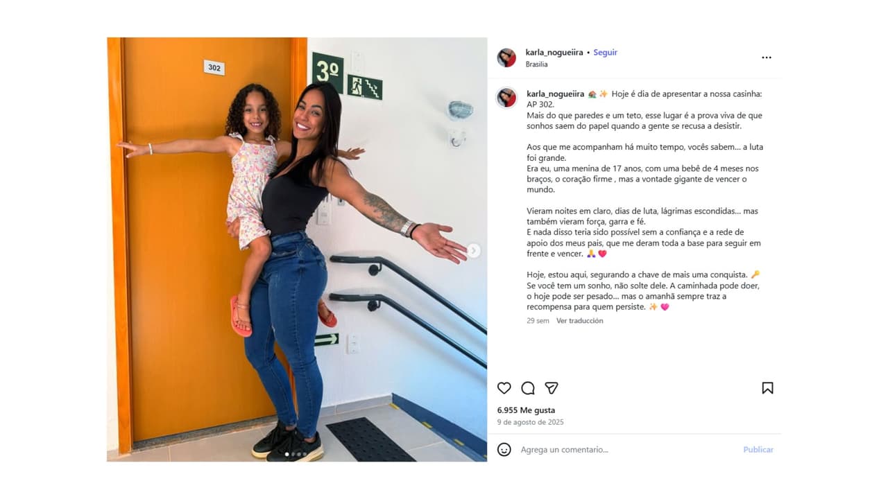 Karla Thaynnara acababa de comprar su departamento.