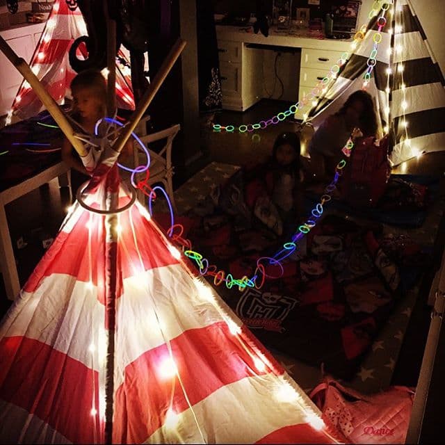 El festejo terminó el pijamada.