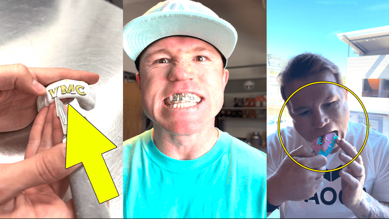 Canelo peleó ante Berlanga con el protector bucal más caro de la historia