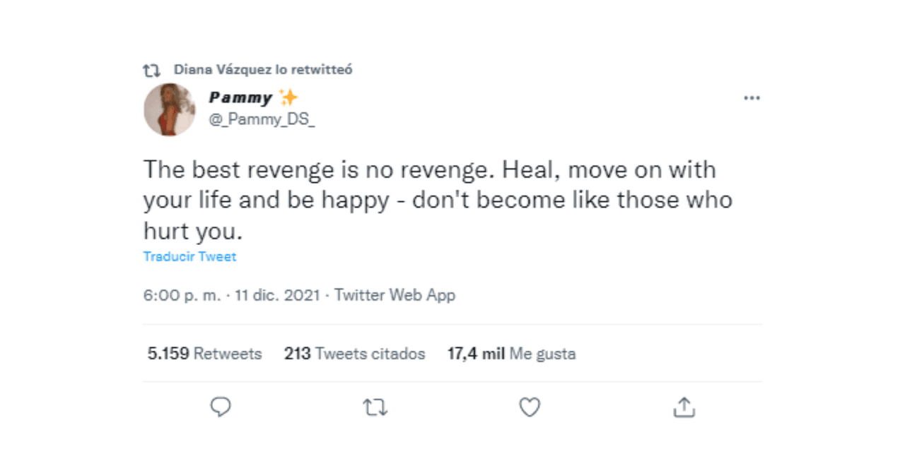 Tweets de Diana Vázquez, ex esposa de 'Poncho' Herrera'.