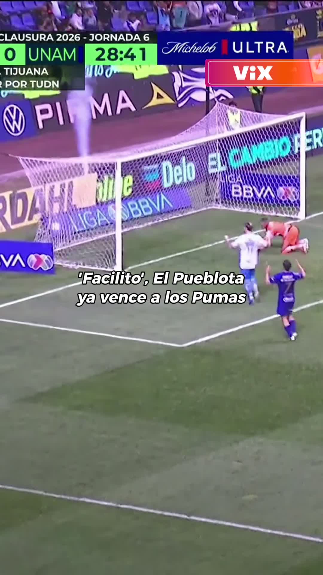 'Facilito', El Pueblota ya vence a los Universitarios | Puebla vs Pumas | LIGA MX Jornada 6