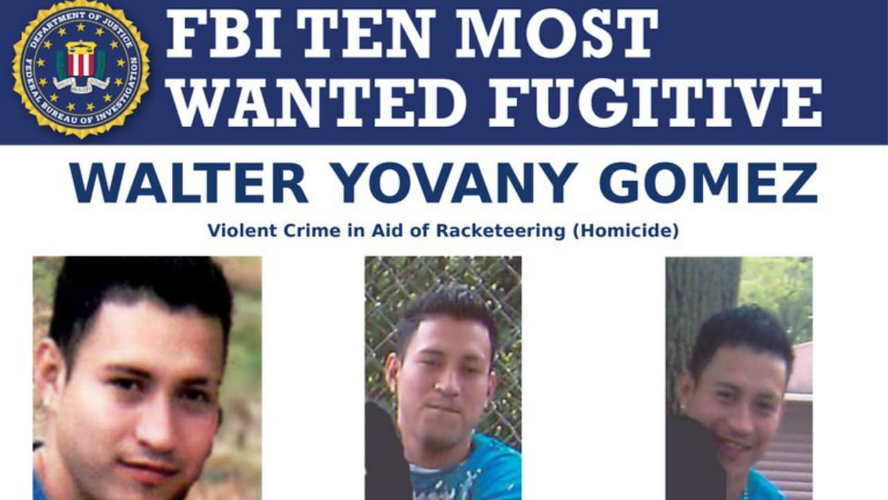 Un presunto pandillero de la MS-13 en Nueva Jersey figura entre los 10 más buscados del FBI 