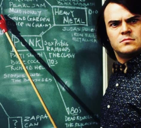 La primera en la lista es 'School of Rock' (La Escuela del Rock). Este filme de 2003, protagonizado por Jack Black, cuenta la historia de un rockero que por azares del destino termina dando clases de música en una escuela. Las canciones de AC/DC que aparecen en esta cinta son: 'It's a Long Way to the Top', 'Back in Black',, 'Highway to Hell' y 'For Those about to Rock (We Salute You)'.
<br>