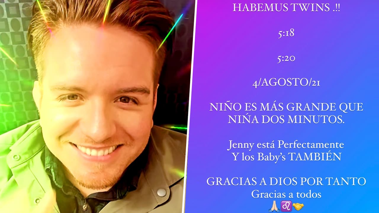 Así dio a conocer El Dasa la noticia del nacimiento de sus gemelos