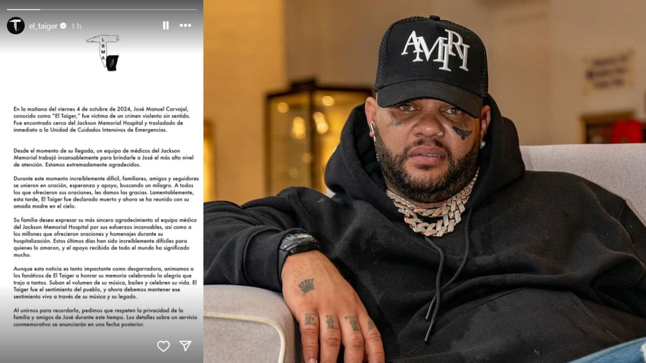 'El Taiger' murió este jueves 10 de octubre.