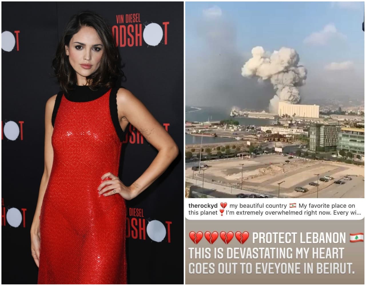 <b>Eiza González</b> es otra de las famosas latinas que siempre ha mostrado su empatía ante las tragedias. En esta ocasión escribió el siguiente mensaje: "Protege a Líbano. Esto es devastador, mi corazón está con Beirut".