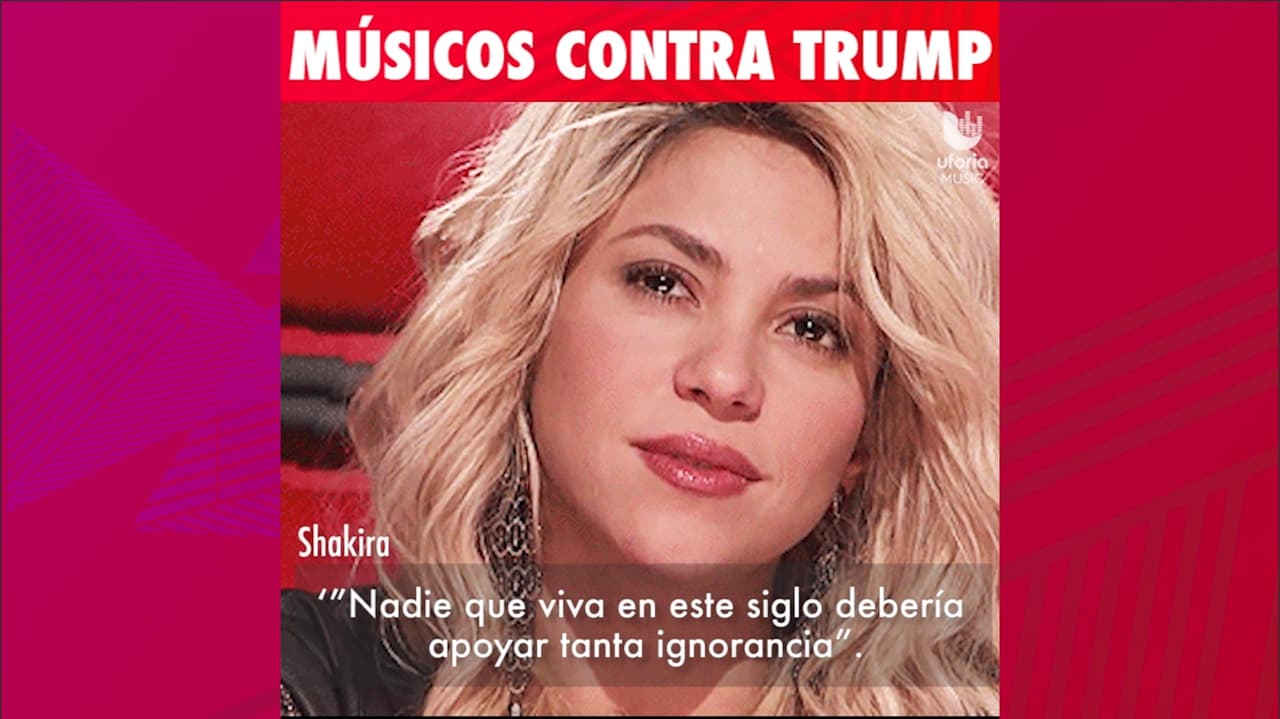 Así expresan sus críticas los cantantes que están en contra de Donald Trump