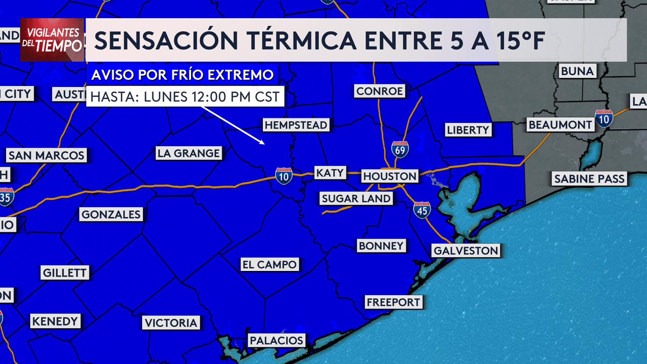 Se pronostican temperaturas por debajo del punto de congelación: Houston se prepara para el frente ártico
