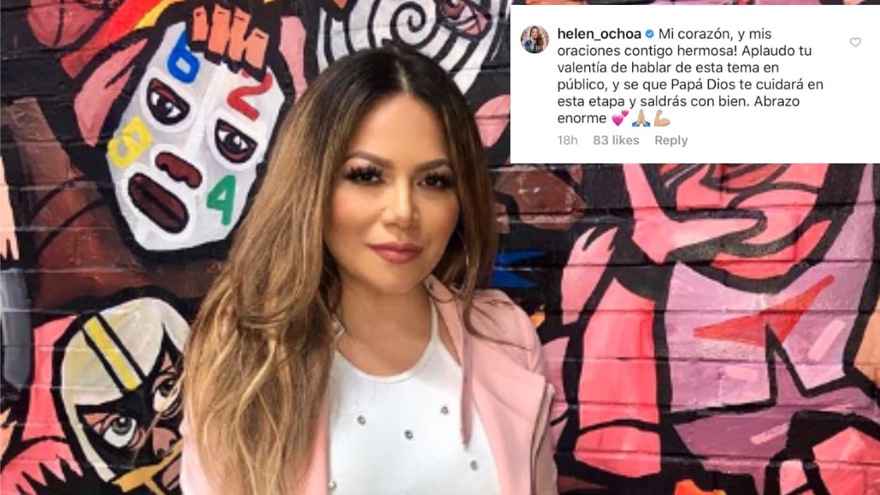 La cantautora mexicana Helen Ochoa aplaudió la valentía de Dayanara Torres al contar su experiencia.