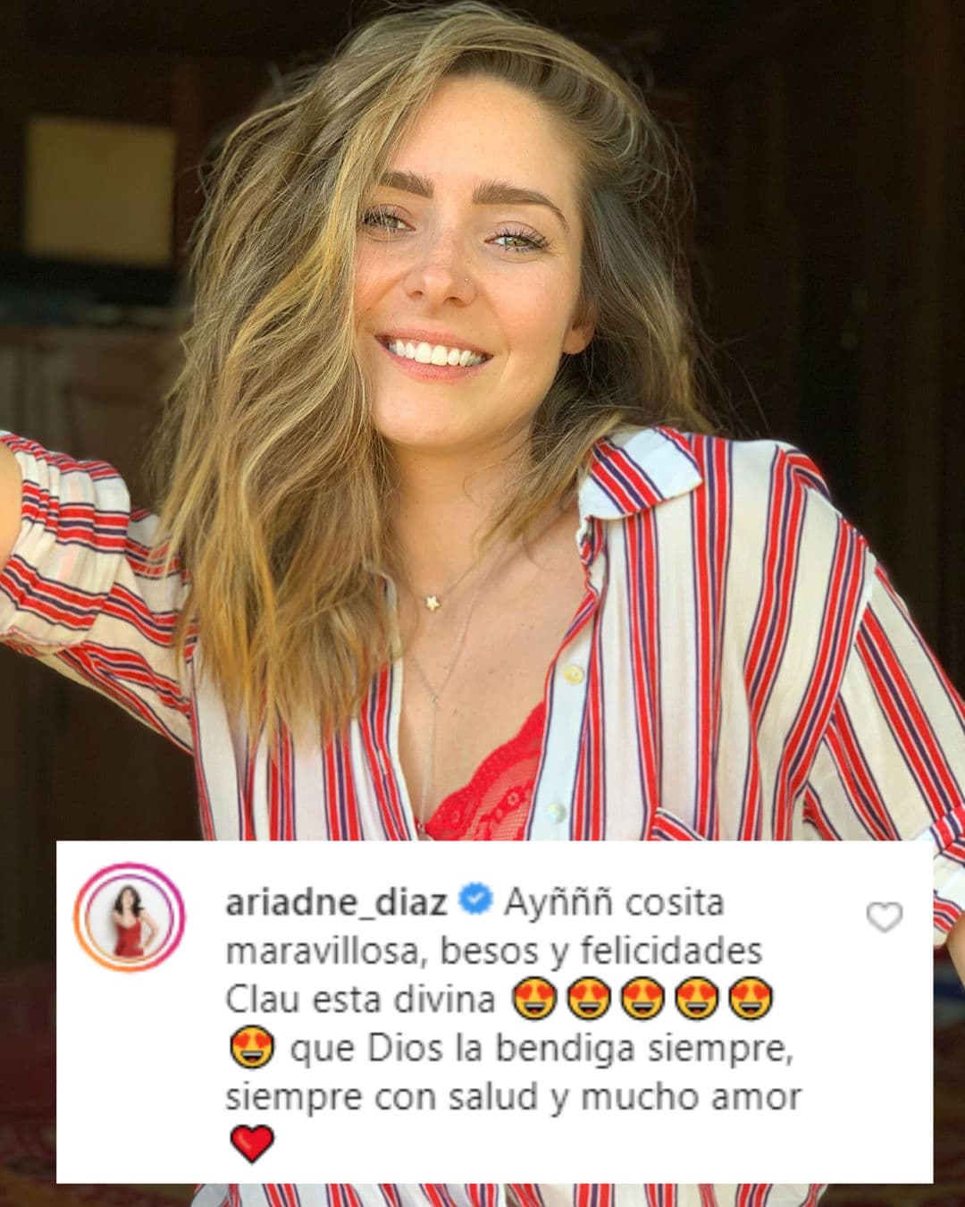 Al igual que Ariadne Díaz, quien como otros famosos, les deseo lo mejor a la feliz familia.