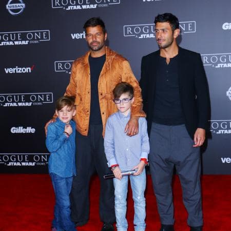 Ricky Martin, Jwan Yosef y sus primeros hijos.