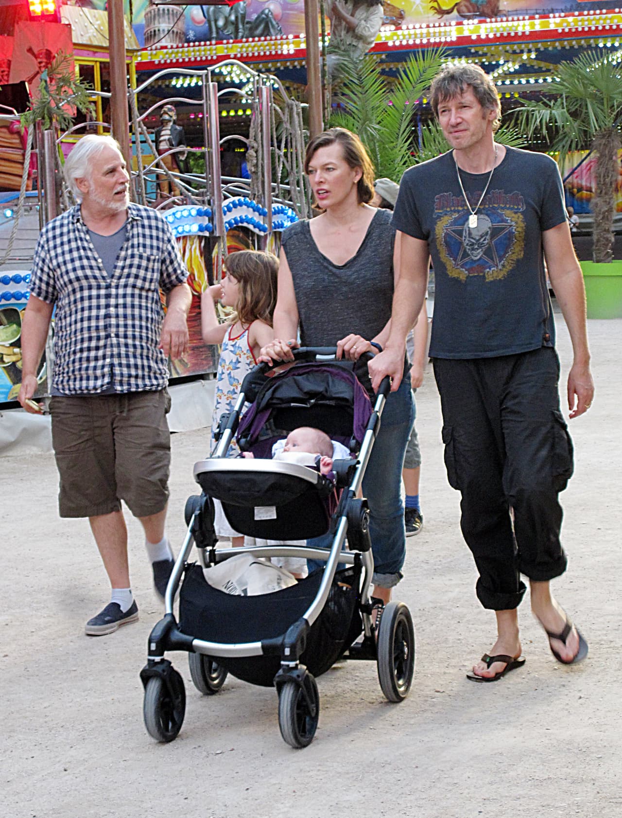 Bueno, tal vez quien más se divirtió fue la bella Ever Gabo Anderson de 7 años.