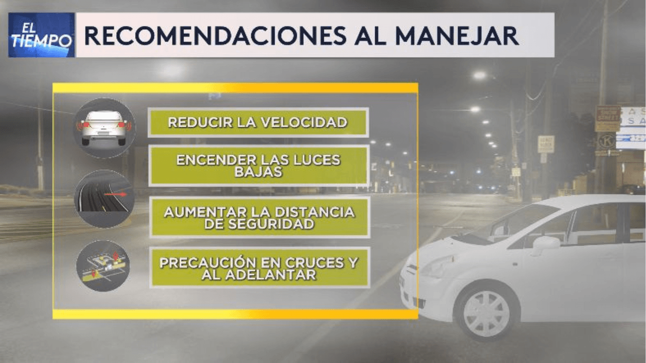 Toma estas precauciones al conducir.