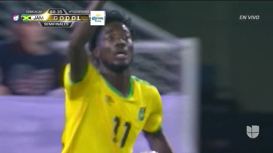 ¡GOOOL! Shamar Nicholson anota para Jamaica