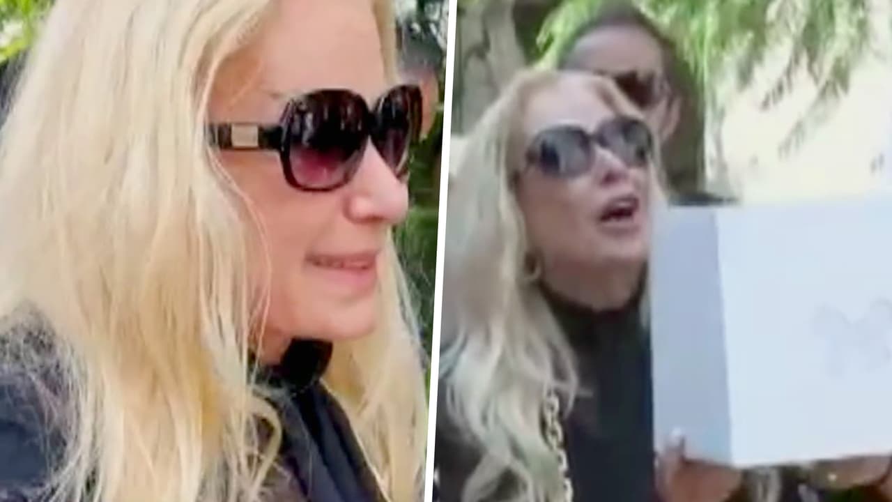 Con 104 mariposas blancas, Laura Zapata despide y llora a su amada abuela Eva Mange