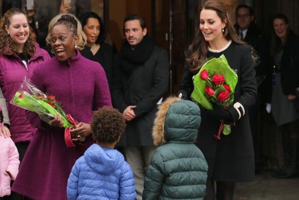 Muchos pequeños llamaron la atención de la princesa.