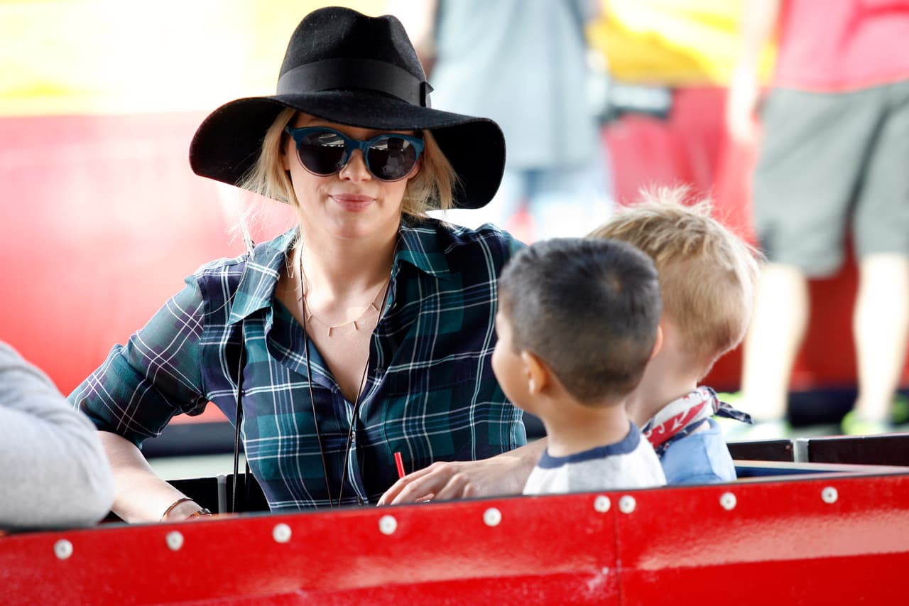 La actriz compartió en la mayoría de los juegos con Luca.