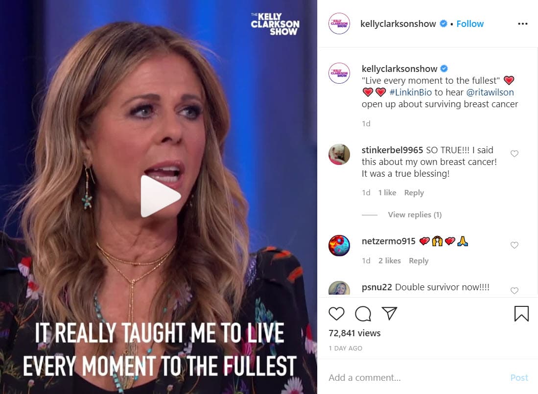 El pasado 6 de abril el programa 
<a href="https://www.youtube.com/watch?v=J4p_NIdx7DU&feature=emb_logo" target="_blank">'The Kelly Clarkson Show' </a>transmitió el episodio en donde la esposa del actor estuvo como invitada, entrevista que 
<b>se grabó antes de que la pareja fuera diagnosticada con el virus</b>, pero que ahora toma relevancia tras la experiencia que vivió hace unas semanas.
<br>