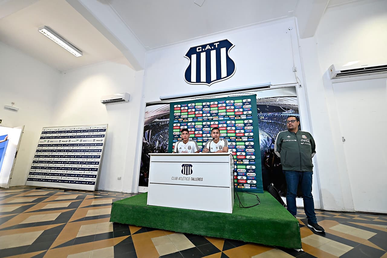 El encuentro mediático se realizó en las instalaciones del club Talleres de Córdoba, en la ciudad en la que se realizará el primer partido.
