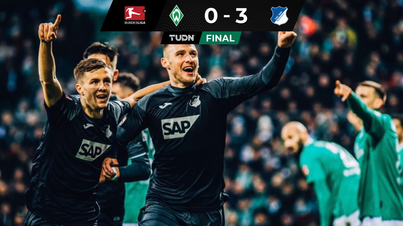 Hoffenheim golea al Werder Bremen y se acerca a puestos europeos
