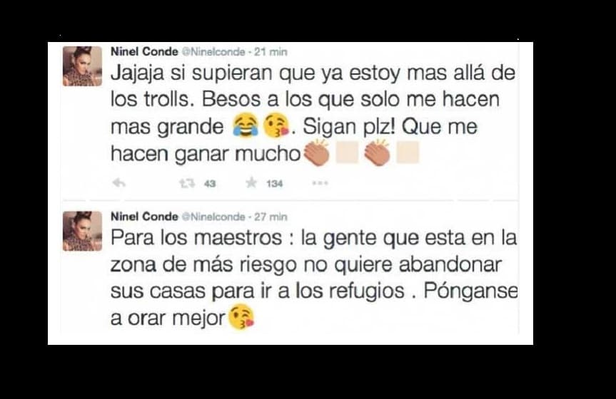 Así es, y no conforme con el "surimi" de burlas que se le vino encima, Ninel trató de enmendar su error, pero empeoró las cosas...