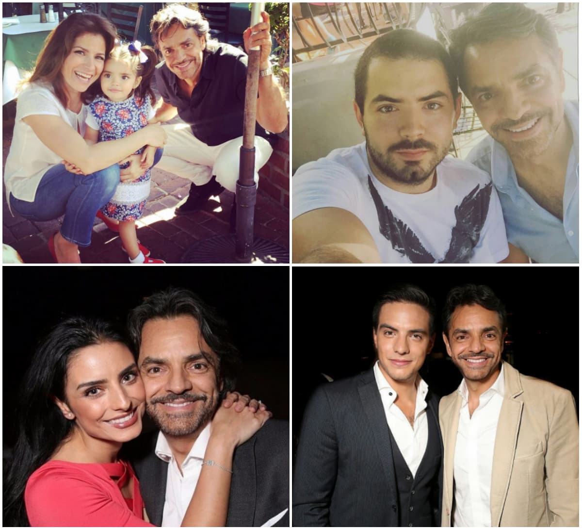 Los hijos de Eugenio Derbez han sorprendido con el enorme parecido que tienen con el actor, comediante y productor. Tanto Aitana, José Eduardo, Aislinn y Vadhir tienen ciertos rasgos que heredaron de Eugenio.