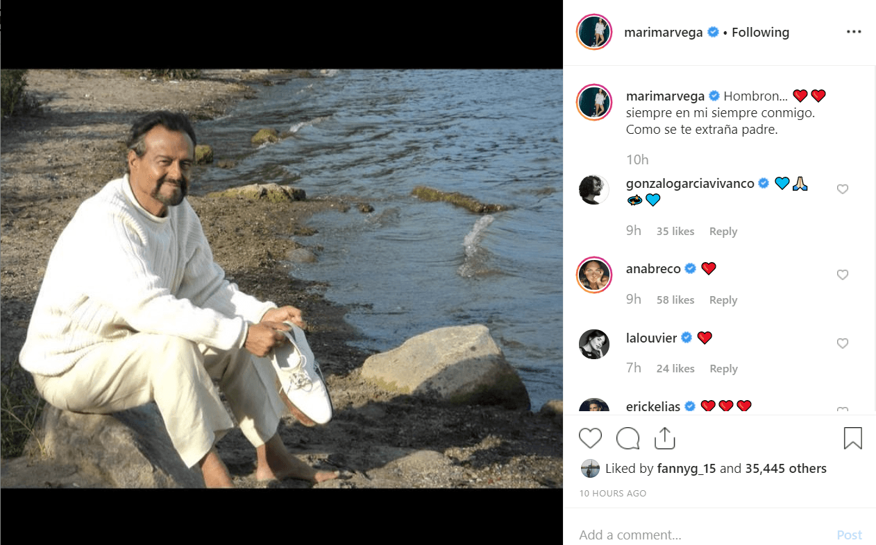 “Hombrón... siempre en mí, siempre conmigo. Cómo se te extraña, padre”, se lee en la publicación.
<br>