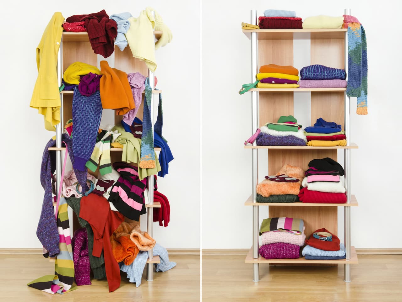 Declutter your closet of the old and make space for the new