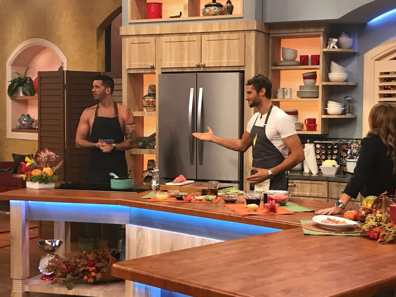 Todos esperábamos al chef Jesús y así hizo su entrada triunfal en la cocina.