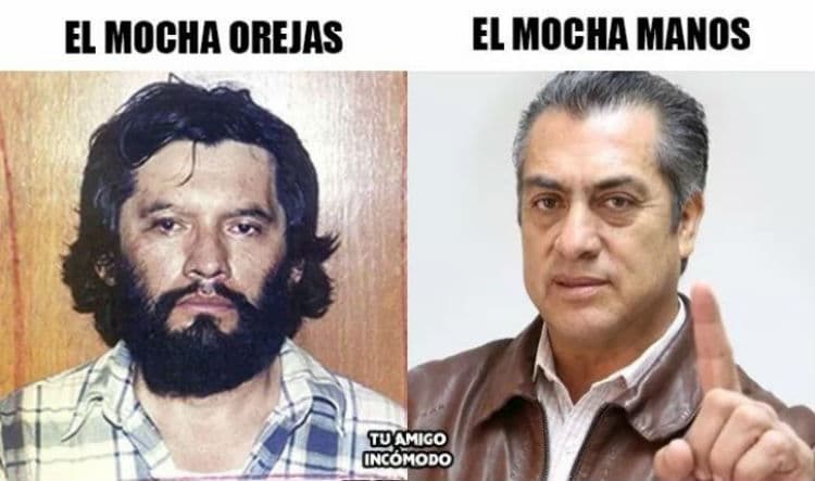 En ese mismo primer debate, 
<b><a href="https://www.univision.com/temas/el-bronco">'El Bronco' </a></b> dijo que, para combatir la corrupción, promovería una ley que permitiera cortarle la mano —literalmente— a los ladrones. Este es uno de los cientos de memes que los usuarios hicieron sobre el tema.