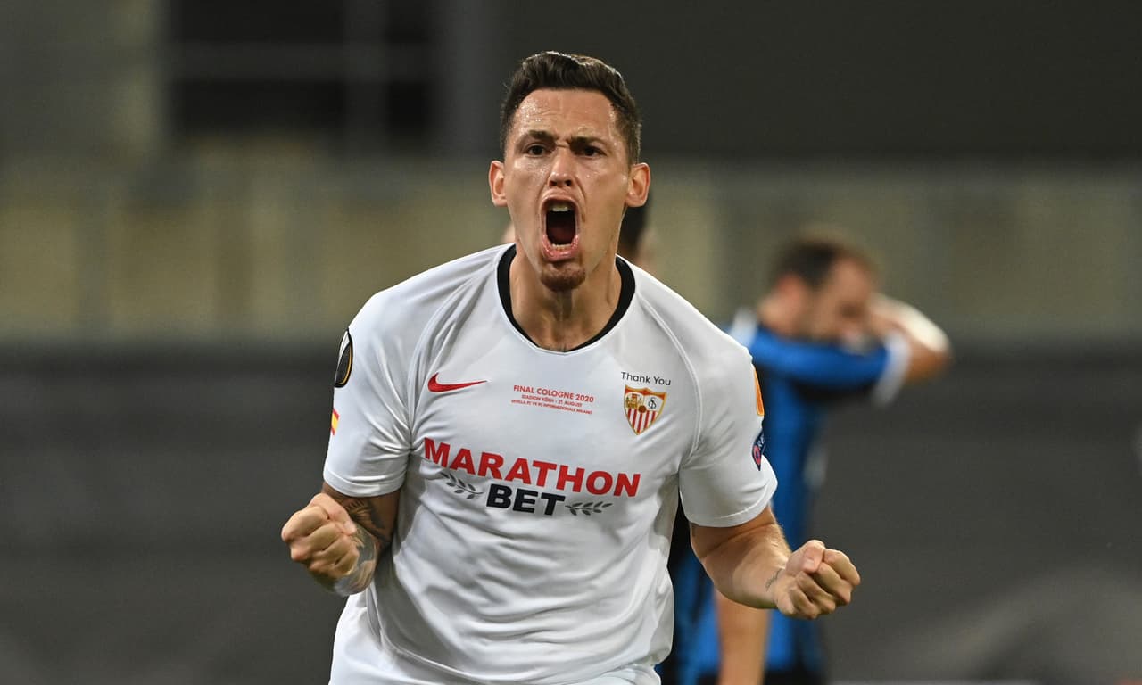 Lucas Ocampos | El extremo argentino campeón de la Europa League, incrementó 30 millones su valor para cotizarse en 60 millones.