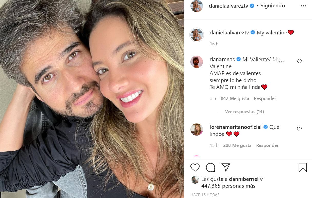 Fue a principios de septiembre pasado cuando Daniel Arenas confirmó el noviazgo con un comentario en una foto de Daniella Álvarez, en el que la llamó 
<b><a href="https://www.univision.com/famosos/daniel-arenas-confirma-noviazgo-daniella-alvarez-fotos" target="_blank">"la mujer de mis sueños". </a></b>
<br>