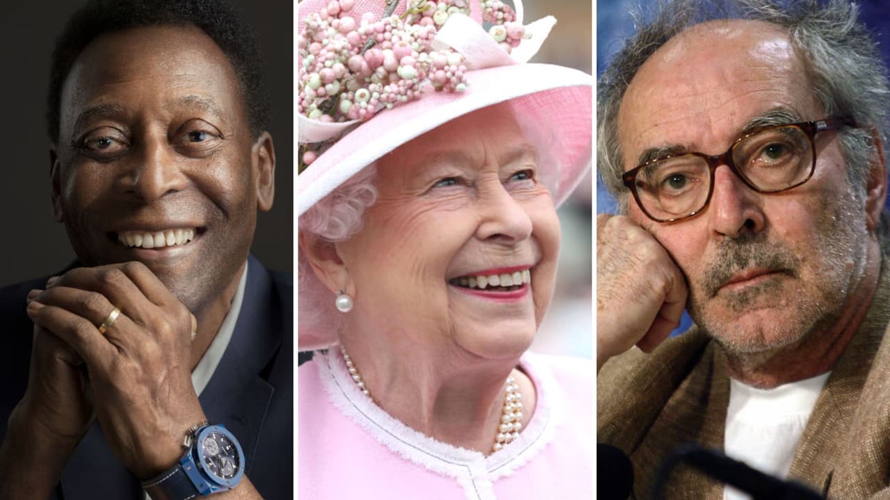 Pelé, Reina Isabel II y Jean-Luc Godard