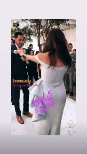 En sus historias de Instagram, Giselle apareció bailando en compañía de su yerno William Pabón.