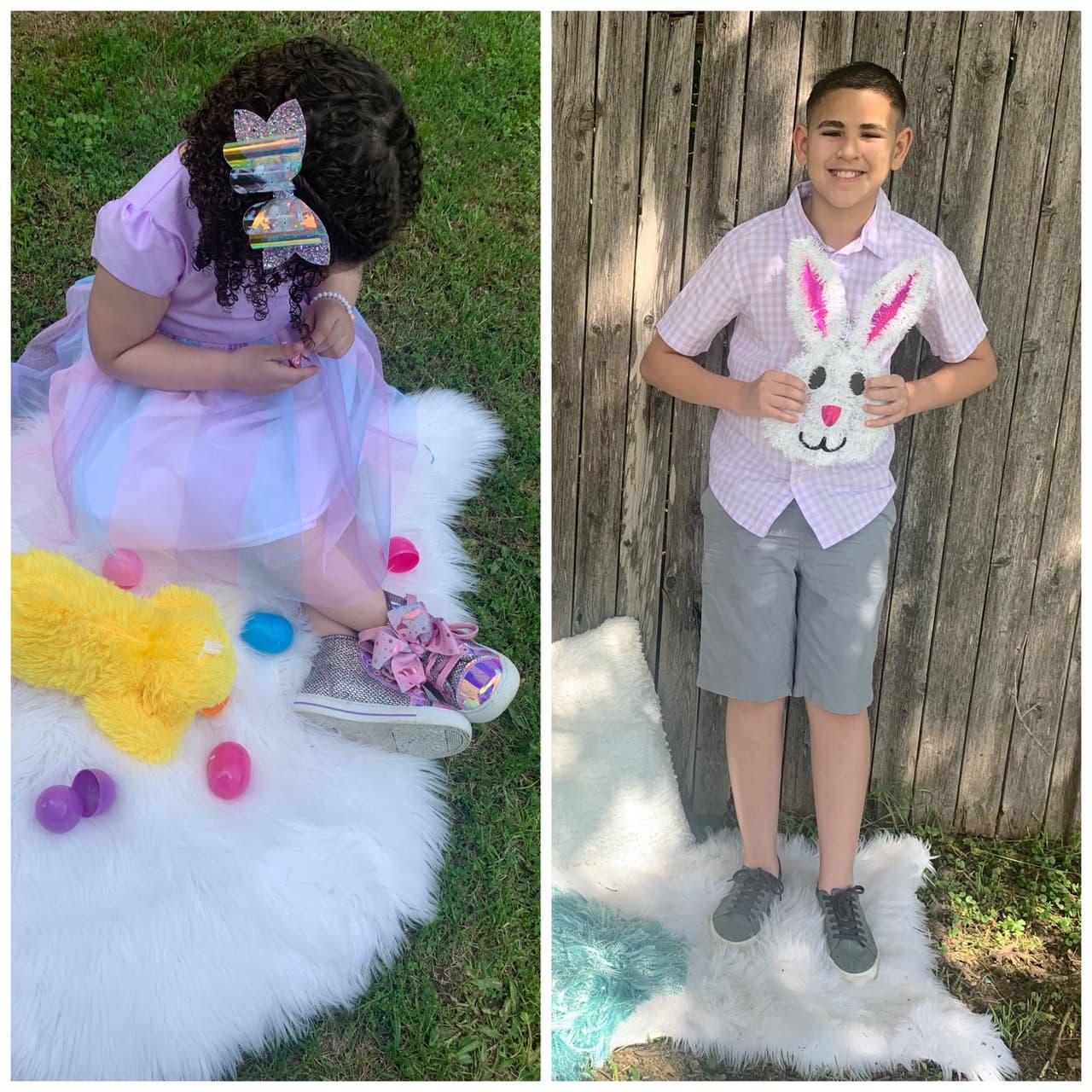 Algunos en el patio en su casa. 
<br>