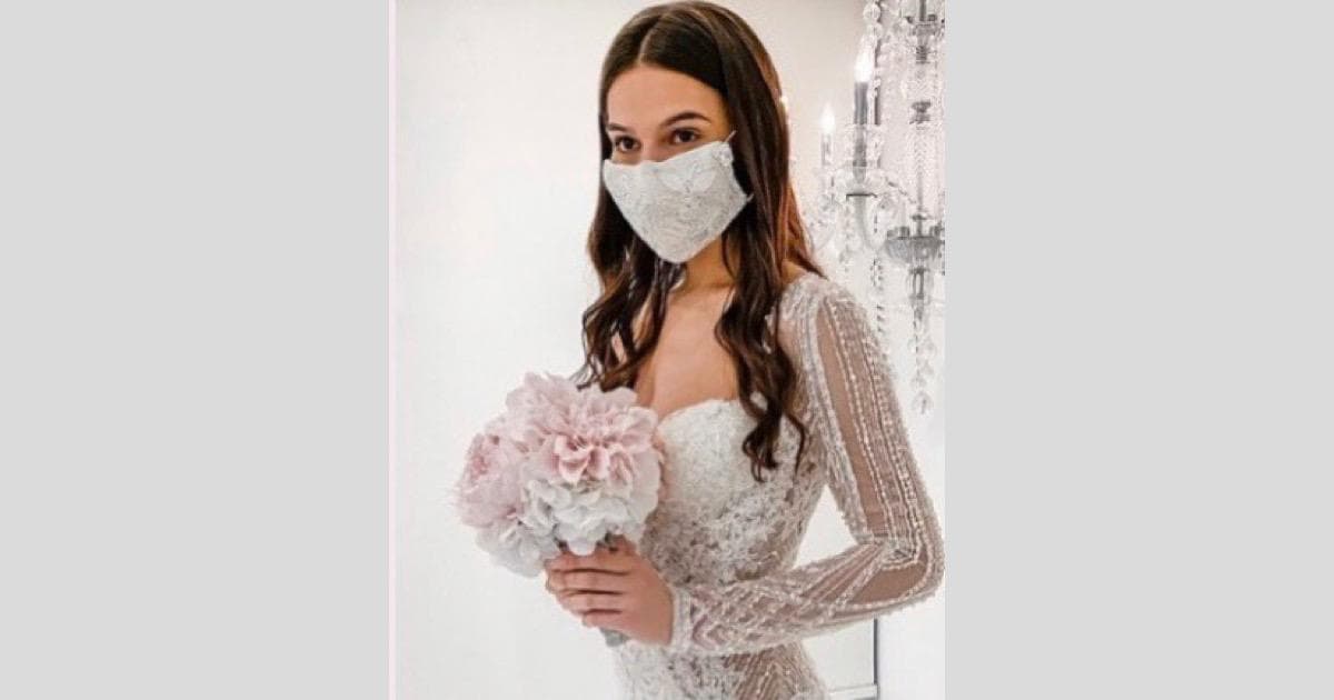 Casarse con mascarillas, el nuevo accesorio en tiempo de coronavirus