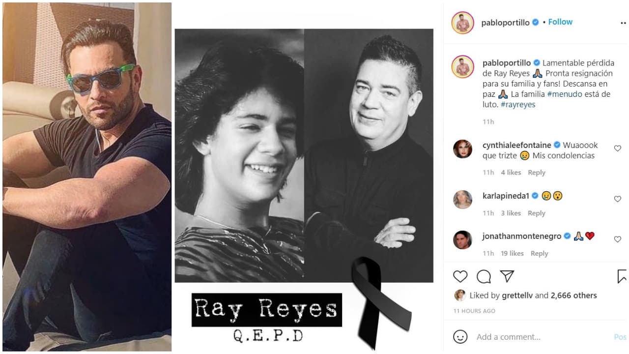 <b>Pablo Portillo</b>, exintegrante de la agrupación MDO, se unió a la pena que embarga al medio artístico.