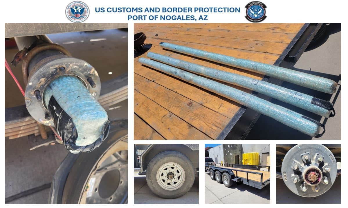 Los 
<b>ejes de remolque también son usados por los traficantes</b>. Sin embargo, la astucia de las autoridades sobrepasa sus intentos. La imagen corresponde a un hallazgo de principios de agosto pasado.