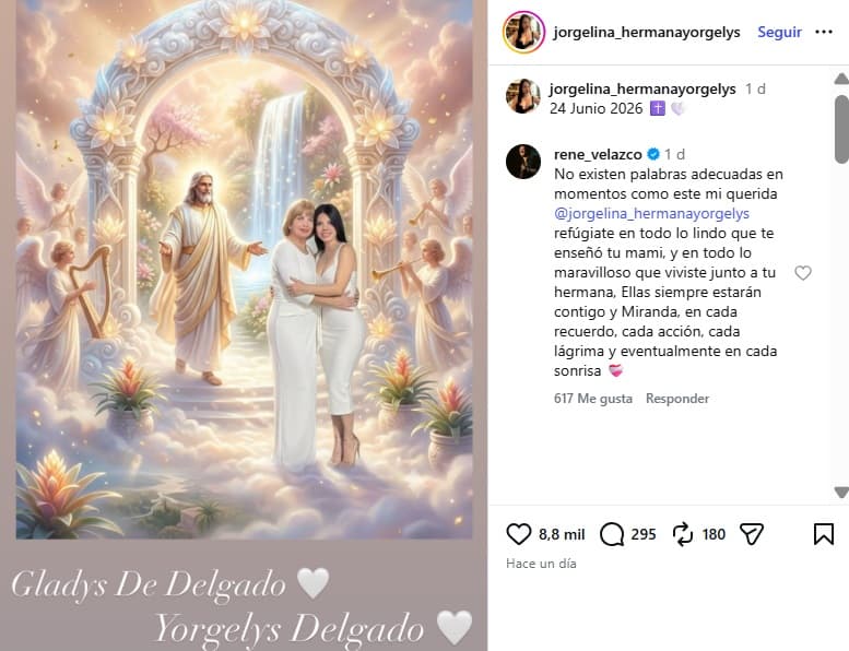 Hermana de Yorgelys Delgado la despide, y a su mamá, tras sus muertes.