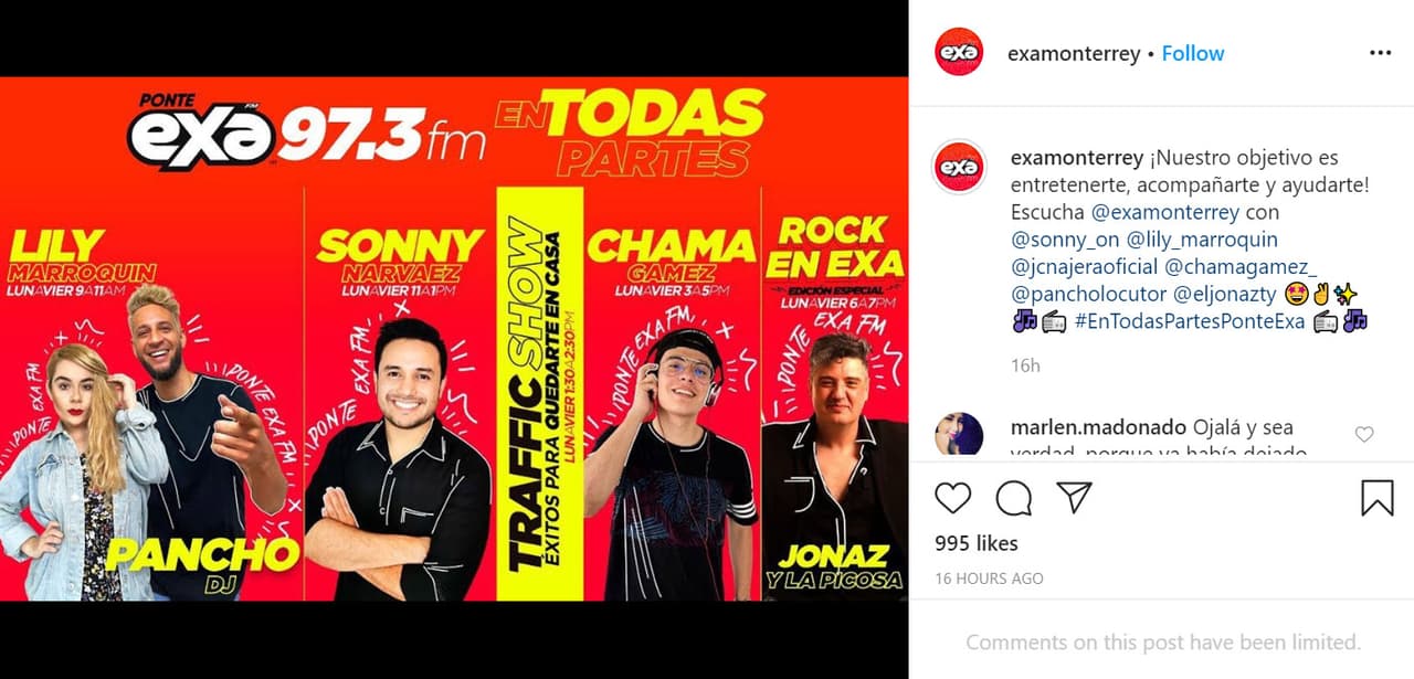 Este lunes 18 de mayo, Exa FM Monterrey compartió 
<b><a href="https://www.instagram.com/p/CAWGcYPnyBl/" target="_blank">un anuncio</a></b> de su programación en el que ya no apareció 'La mañanita morning show', en el que Panini compartía micrófono junto a Jair Villarreal y Pancho DJ.
<br>