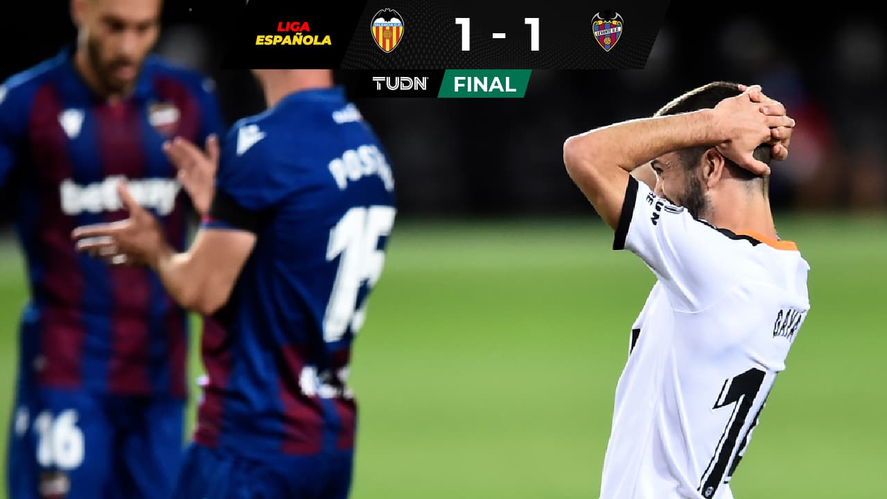 Valencia se deja empatar ante Levante y Granada suma triunfo heroico