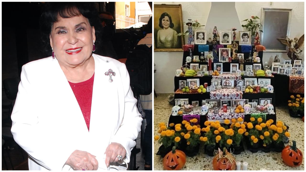 <b>Carmen Salinas</b> es una de las famosas mexicanas que siempre comparte fotografías de su altar de muerto. Este 2021 la actriz ha enfrentado la
<a href="https://www.univision.com/famosos/muere-hermano-carmen-salinas-tercer-familiar-que-pierde-en-menos-3-meses-fotos">muerte de dos hermanos y varios familiares</a>: "Mi ofrenda a mis inolvidables seres queridos, amigos y compañeros que ya han fallecido y suplico a Nuestro Señor les dé su eterno descanso".