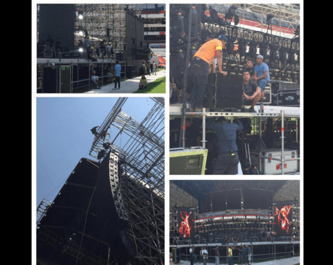 Decenas de técnicos han estado trabajando en la estructura para que cada detalle quede listo.